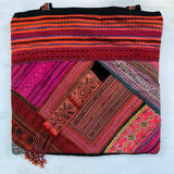 LARGE TRIBAL COTTON HANDBAG