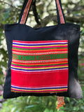 LARGE TRIBAL COTTON HANDBAG