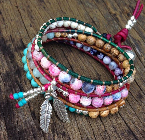 RAINBOW GODDESS WRAP BRACELET