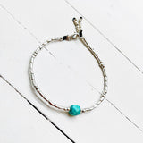 PETITE TURQUOISE HOWLITE BRACELET