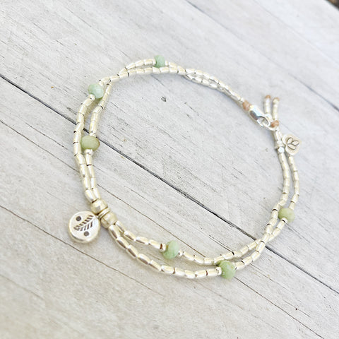 CHRYSOPRASE NATURE ANKLET