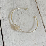 SILVER SPIRAL CUFF BANGLE