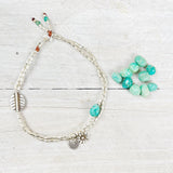 AMAZONITE NATURE ANKLET