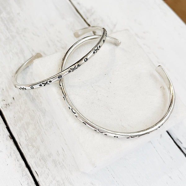 SILVER CUFF BANGLE