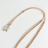SILVER SHELL LARIMAR NECKLACE