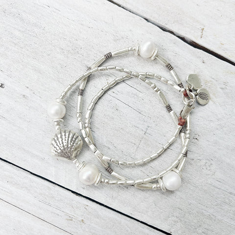 FLOATING PEARL BRACELET/NECKLACE WRAP