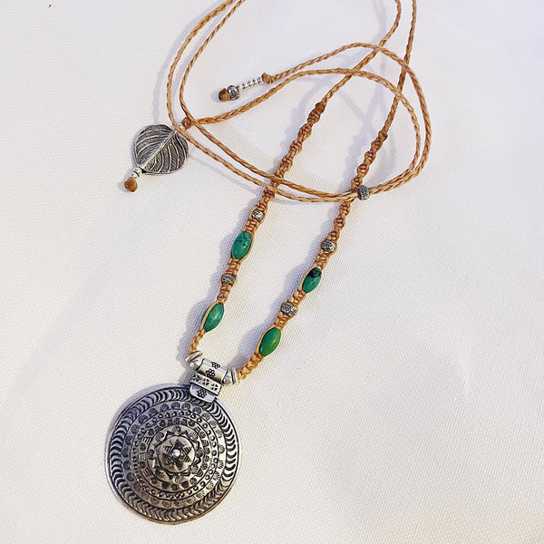 MANDALA TURQUOISE NECKLACE