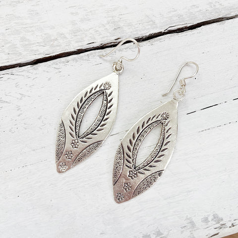 FLOWER PALM EARRINGS