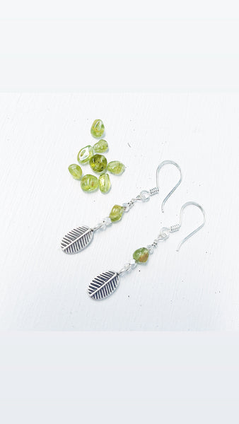 PERIDOT PETAL EARRINGS