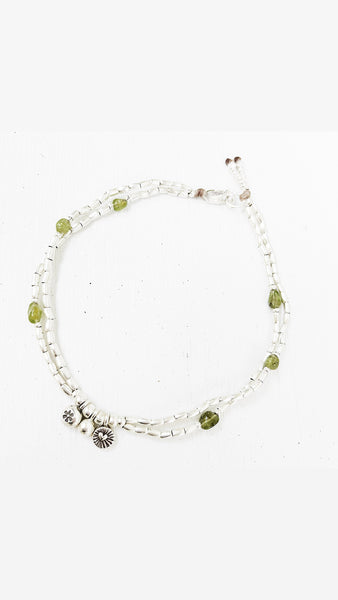 Peridot Love Anklet