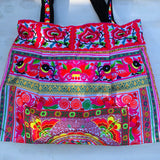 LARGE TRIBAL COTTON OVERNIGHT BAG
