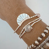 PINK OPAL OCEAN BRACELET/NECKLACE WRAP