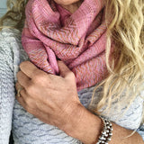 100% COTTON TRADITIONAL "KAREN HILL TRIBE" SCARF - PINK