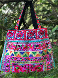 LARGE TRIBAL COTTON OVERNIGHT BAG