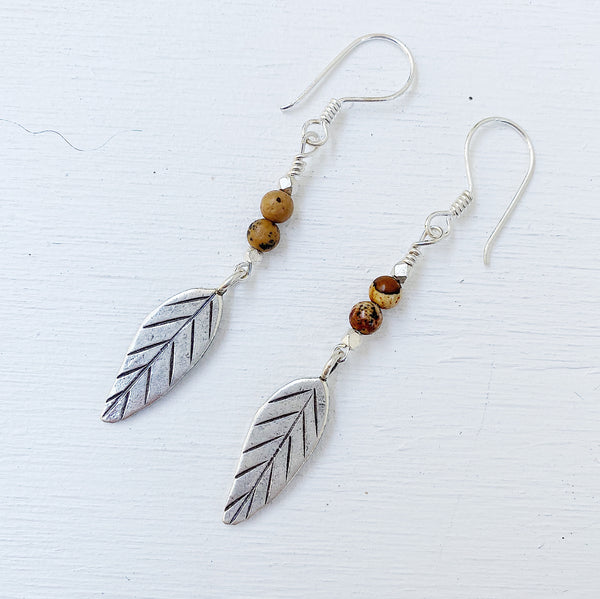 JASPER FEATHER EARRINGS