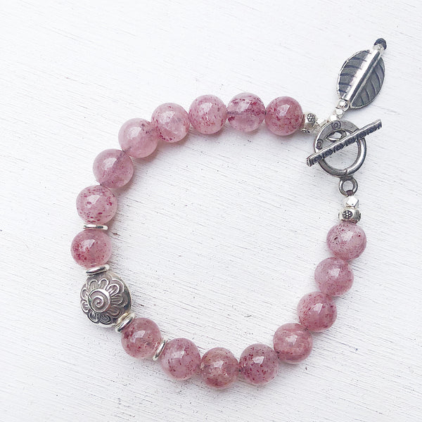 STRAWBERRY QUARTZ BRACELET