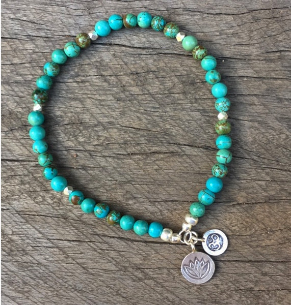 NAMASTE TURQUOISE ANKLET