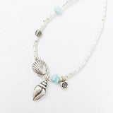 LARIMAR MERMAID BRACELET/NECKLACE WRAP