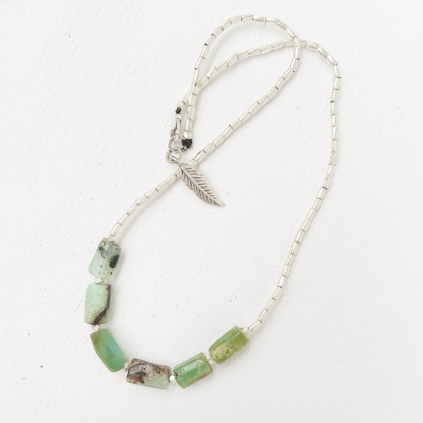 OCEAN DROPS CHRYSOPRASE NECKLACE