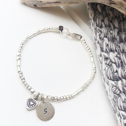 LITTLE LOVE-HEART PERSONALIZED BRACELET