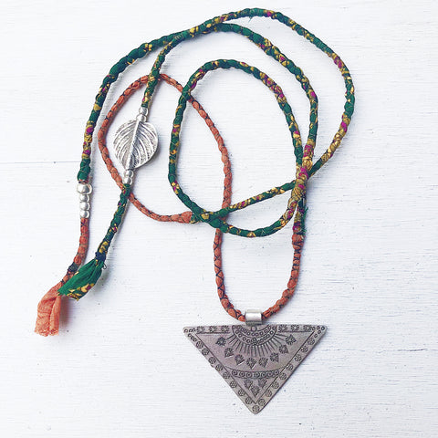 TRIBAL GYSPY SILK NECKLACE