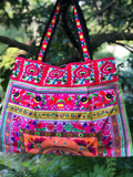 LARGE TRIBAL COTTON OVERNIGHT BAG