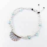 LARIMAR HALF MOON BRACELET