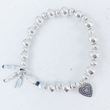 SILVER BUBBLES OF LOVE BRACELET