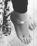 "TRIBAL CRESCENT MOON GODDESS" ANKLET