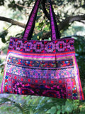 LARGE TRIBAL COTTON OVERNIGHT BAG