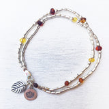 FLOATING AMBER BRACELET