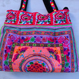 LARGE TRIBAL COTTON OVERNIGHT BAG