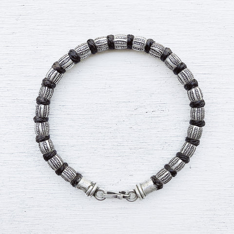 MENS HILL TRIBE SILVER BRACELET