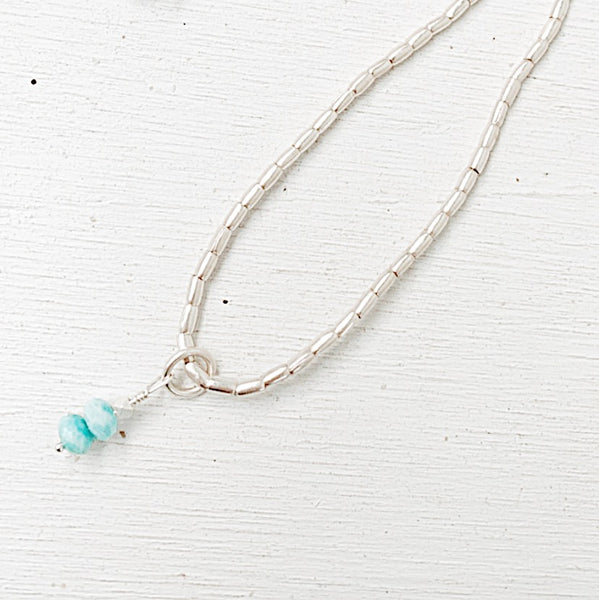 PETITE LARIMAR NECKLACE