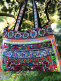 LARGE TRIBAL COTTON OVERNIGHT BAG