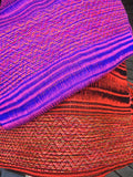 TRADITIONAL KAREN SCARF- BLACK/ORANGE/YELLOW
