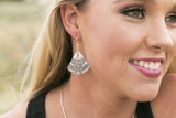 TRIBAL FAN SHAPE EARRINGS