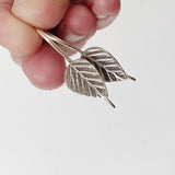 SILVER LEAF EARRINGS