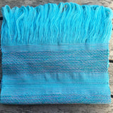 100% COTTON TRADITIONAL KAREN SCARF - LIGHT BLUE