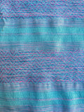 100% COTTON TRADITIONAL KAREN HILL TRIBE "SCARF AQUA/MAUVE/BLUE"