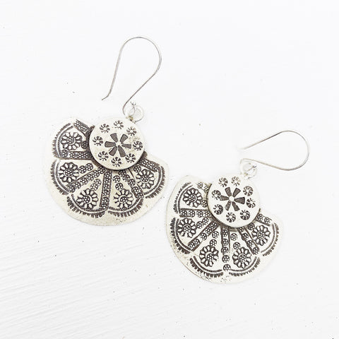 SILVER THAI FAN DROPS