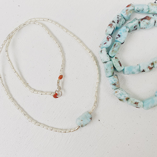 LARIMAR OCEAN NECKLACE