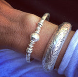 FISHY ENGRAVED CUFF BANGLE