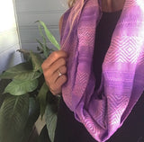 100% COTTON  TRADITIONAL KAREN SCARF-LILAC