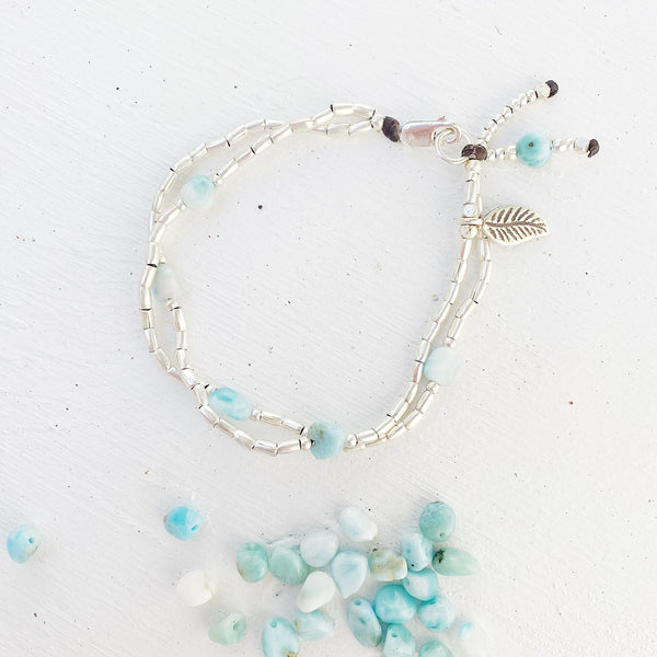 FLOATING LARIMAR BRACELET