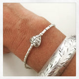 FISHY ENGRAVED CUFF BANGLE