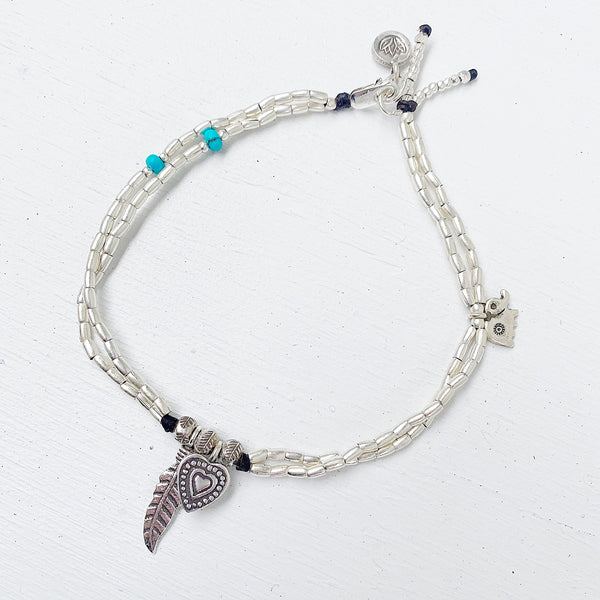 LOVE-PEACE-NATURE ANKLET