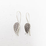 SILVER LEAF EARRINGS