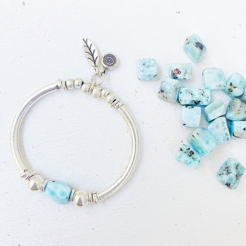 LARIMAR LOVE AND PROTECTION BRACELET