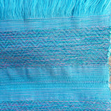 100% COTTON TRADITIONAL KAREN SCARF - LIGHT BLUE